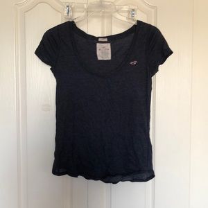 Hollister navy, sheer tee